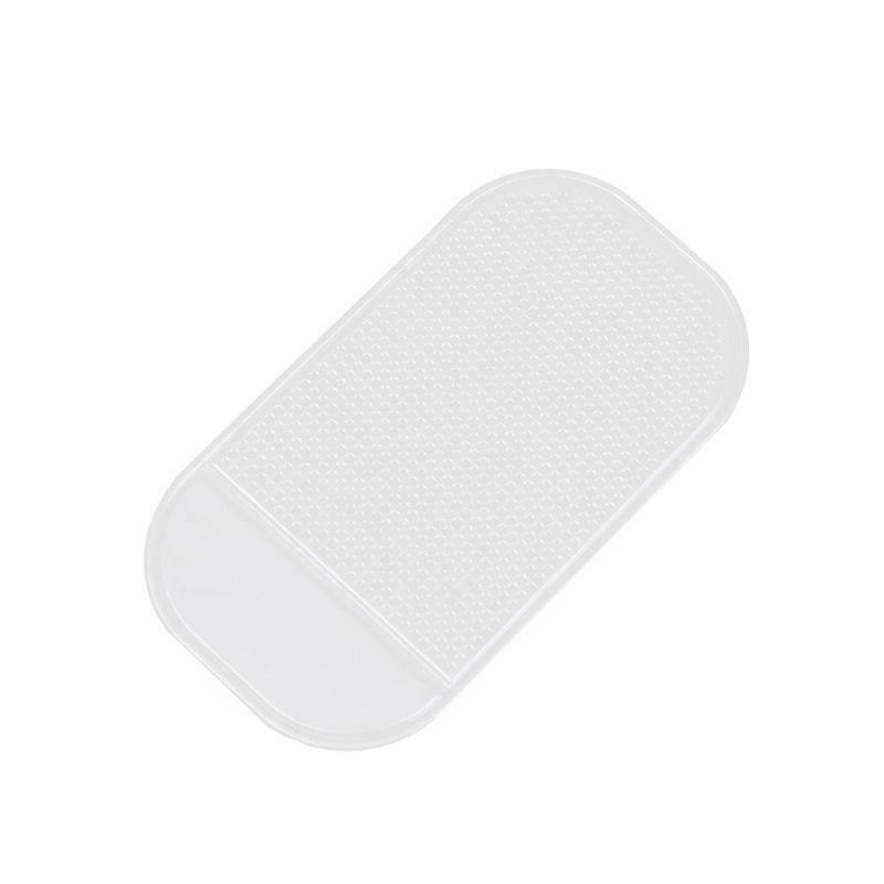 Car Dashboard Mat Pad Non-slip Rubber Mount Holder Mobile Phone Stand White