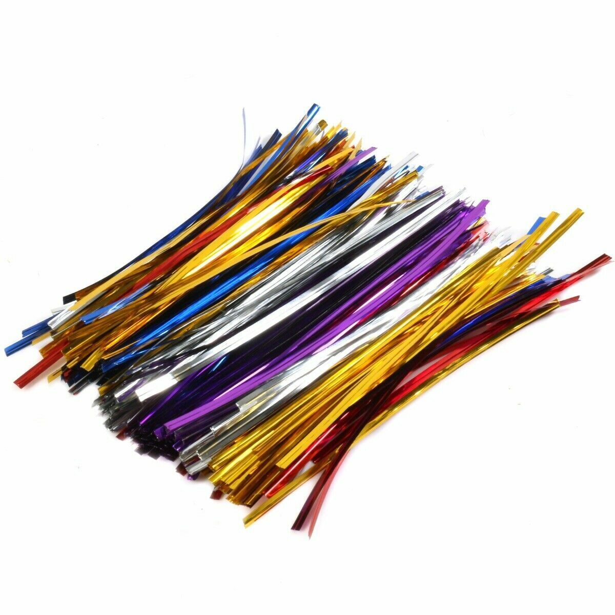 16cm Coloured Twist Ties Metallic Gift Treat Cellophane Sweet Party Bag Sandwich