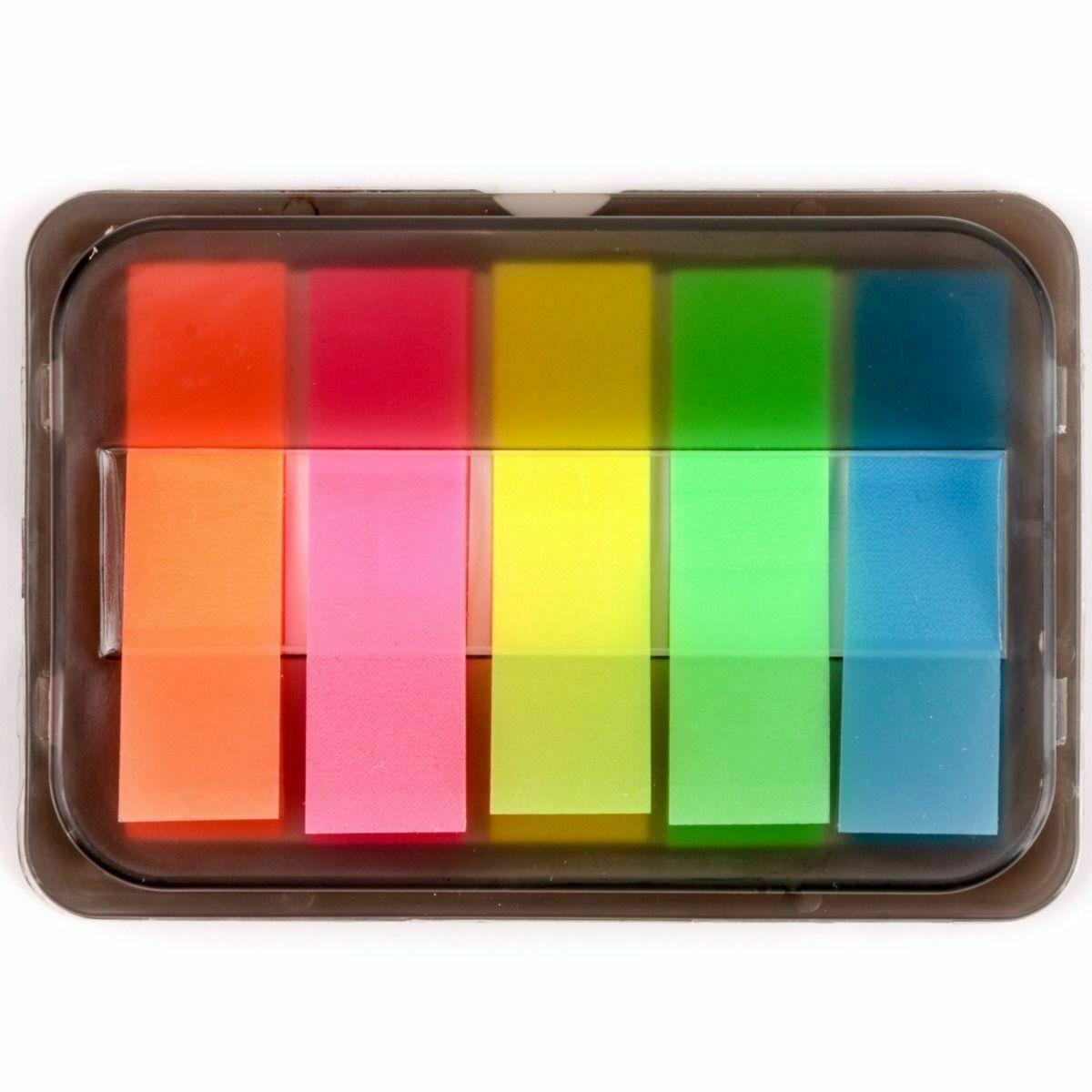 Pack of 150 Sticky Highlighter Index Tabs Neon Page Marker Adhesive Bookmark