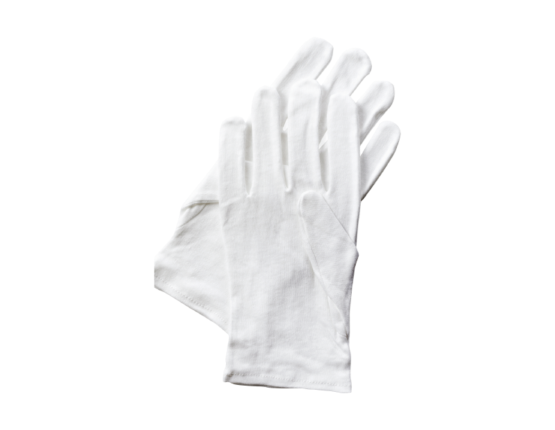 100% White Cotton Glove Liners for Eczema, Moisturising & Beauty Care