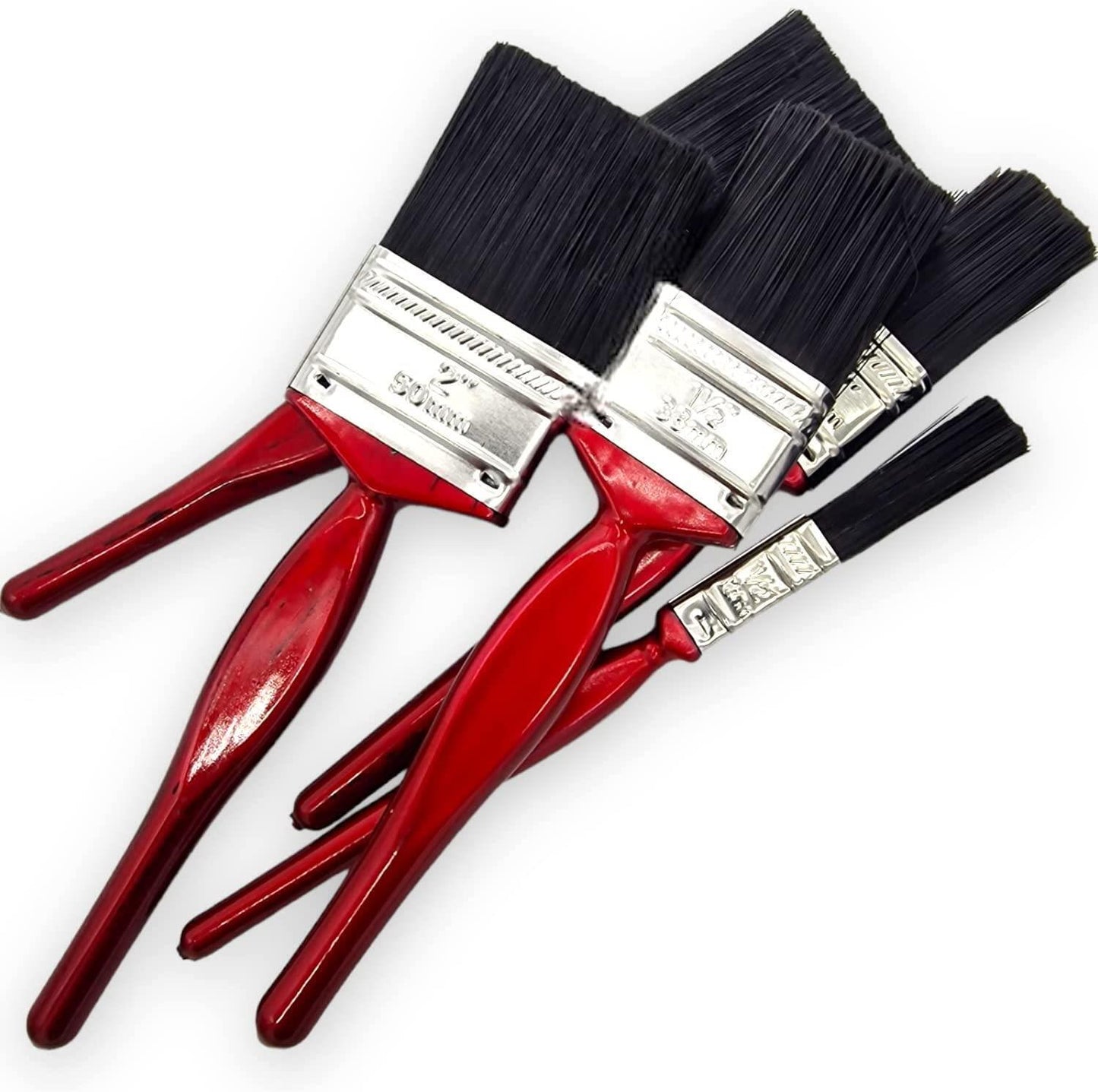 Professional Paint Brushes with No Loss of Bristle Paintbrush Heads, Studio Craft & Technique (5 Piece Pack)