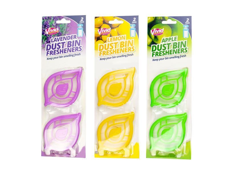 TWIN Pack Bin Fresh FRESHENER Dustbin Swing Pedal Air Freshner Fragrance