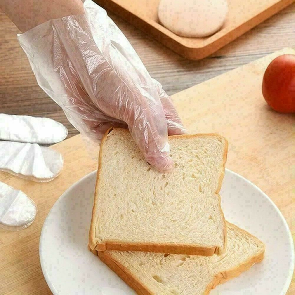 100 Pack Disposable Polythene Gloves – Food Safe, Catering Gloves