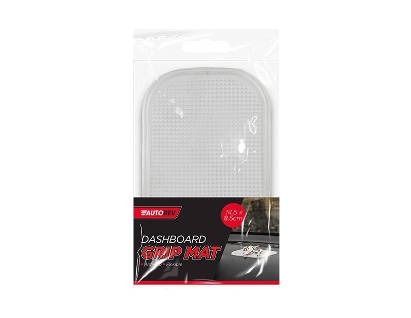 Car Dashboard Mat Pad Non-slip Rubber Mount Holder Mobile Phone Stand White