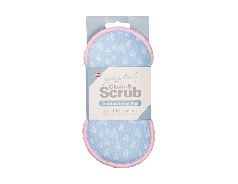 2-in-1 Microfibre Cleaning Cloth Scouring Pads Kitchen Buddy Scrubbing Cloths