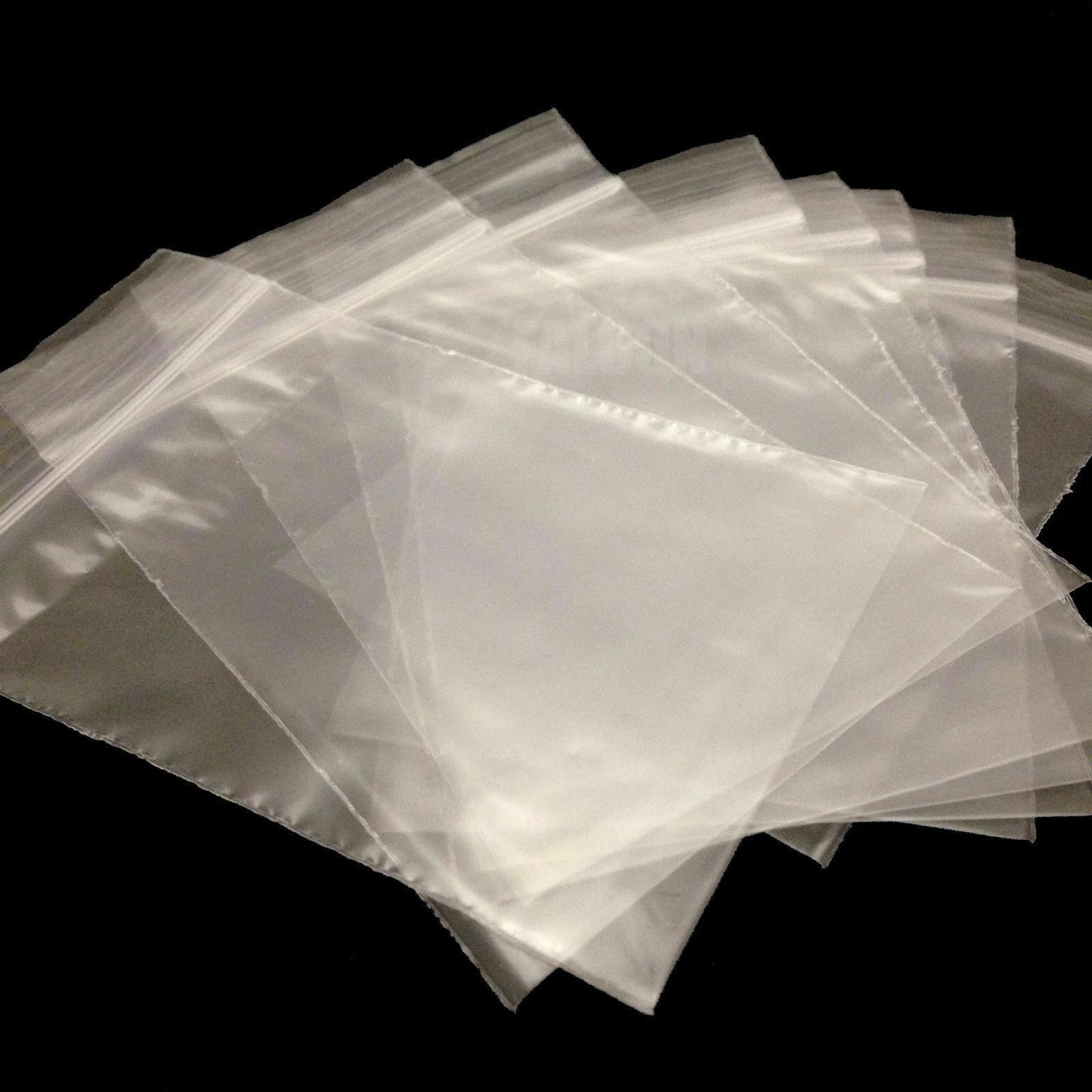 Clear Poly Resealable Grip Seal Bags – Small, Medium, Large