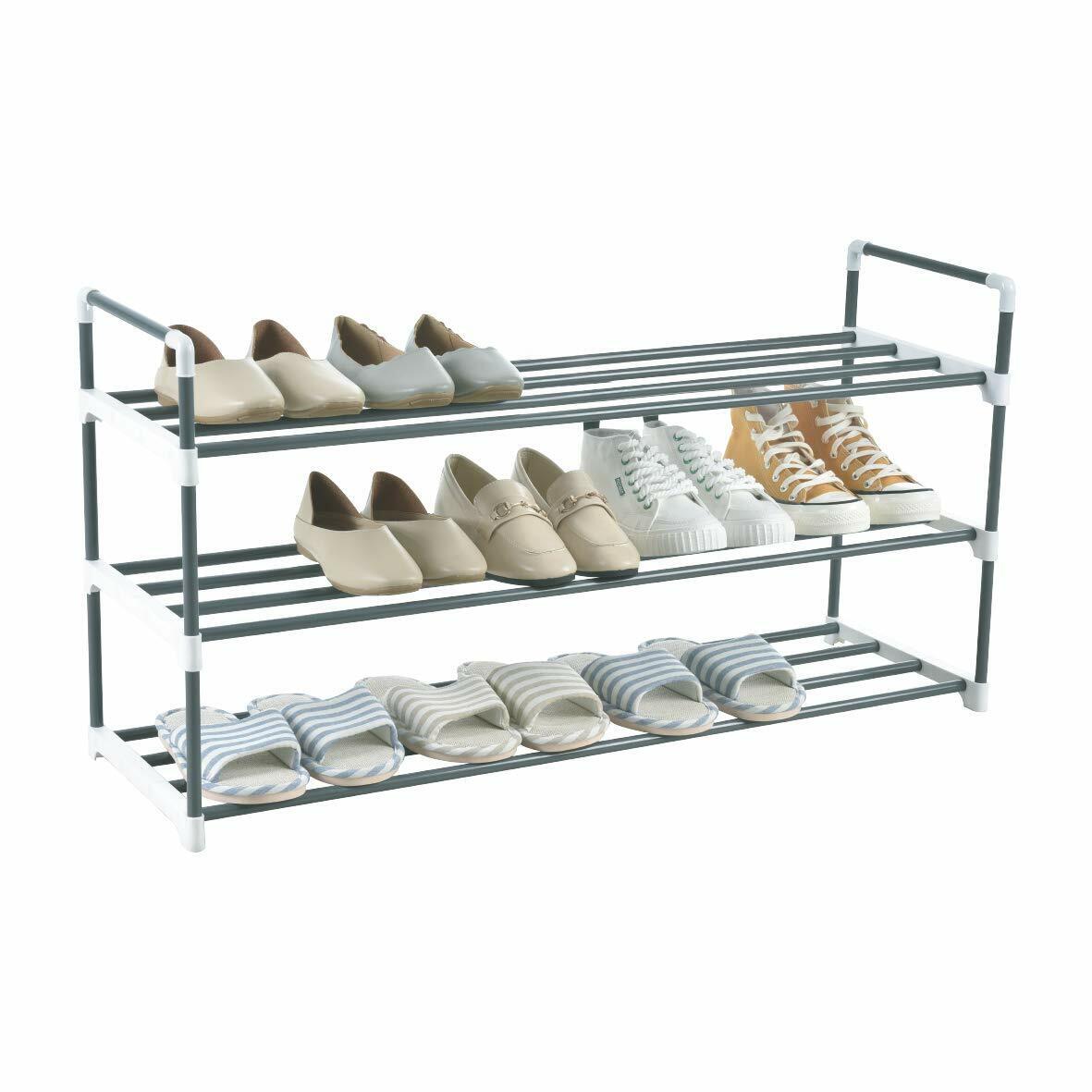 5 Tier Shoe Stand Storage Organiser Rack Compact Space Save Shelf HEAVY DUTY