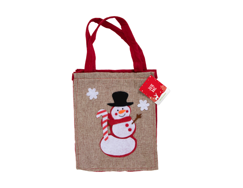 Jute HESSIAN CHRISTMAS Bag With HANDLES Kids Xmas Santa Stocking Gift Sack