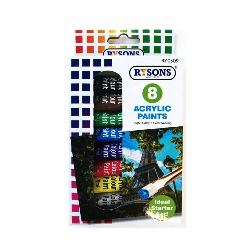 Acrylic Paint Set – Water Based Assorted Colours