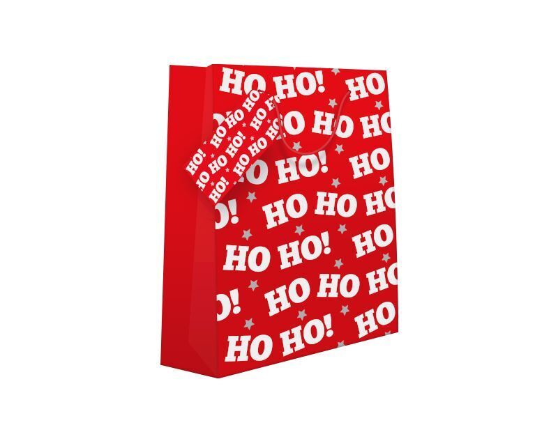 Luxury Christmas Gift Bags Party Cute Traditional Gift Bag Xmas Glitter Ho Ho