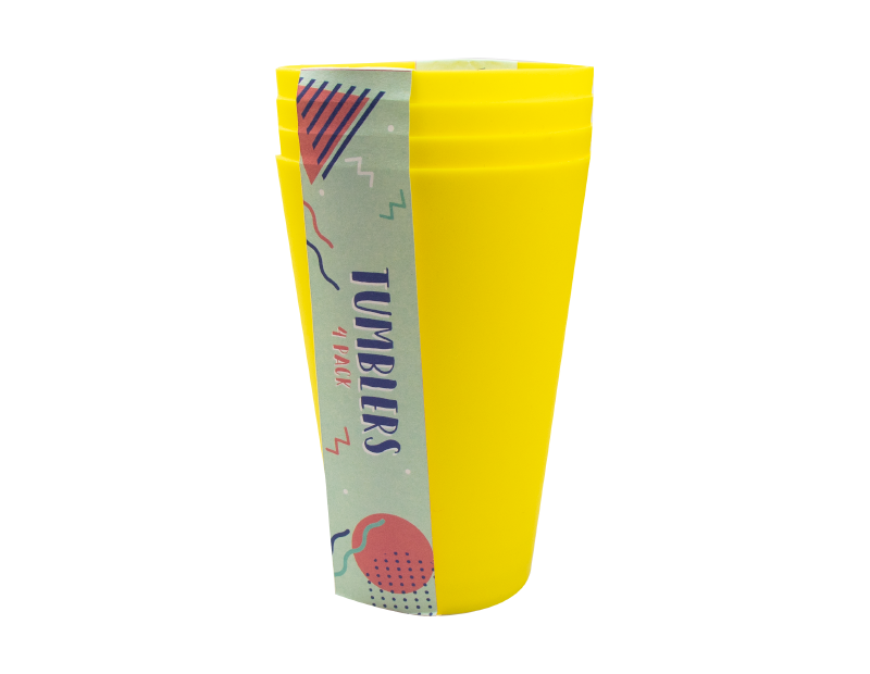 Plastic Bowls Plates Tumblers Set of 12 Reusable Picnic Camping Kids Party BBQ