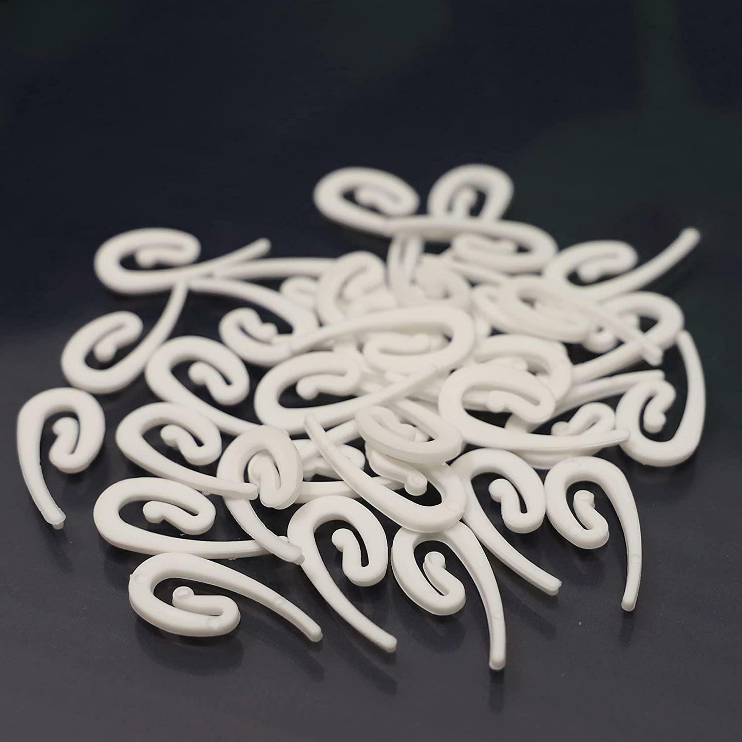 Curtain Hooks For Ring Header Tape White Plastic Nylon Hook Door Window Curtains