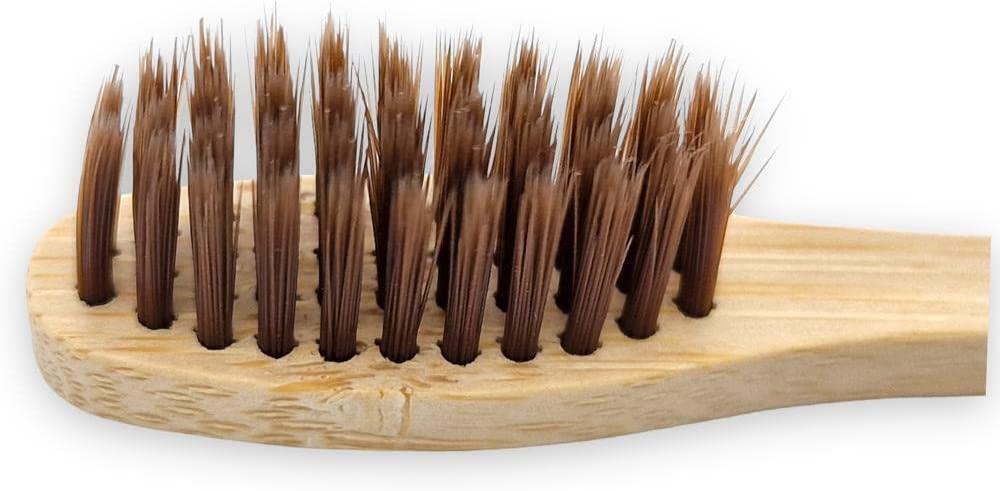 3 Pack Eco Friendly Bamboo Toothbrush Natural Biodegradable Wood Medium Bristles