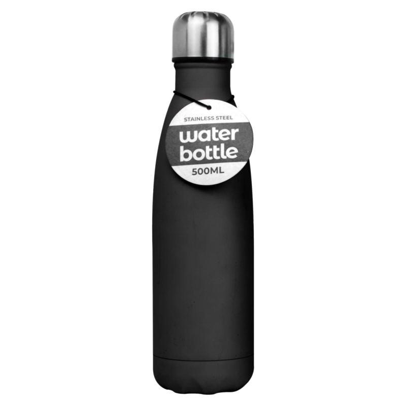 Stainless Steel Water Bottle Vacuum Insulated 500ml Drink Sports Gym Metal Flask