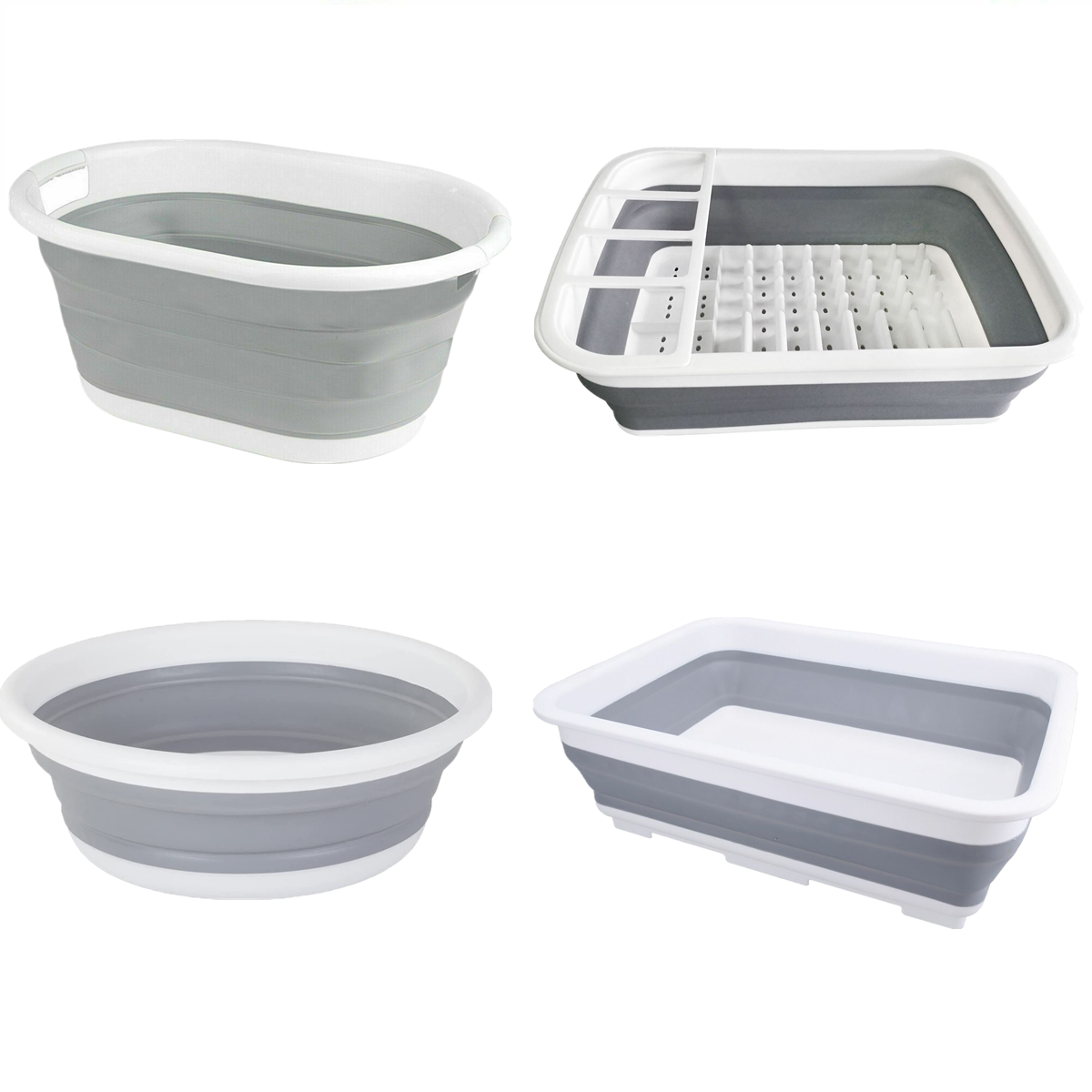 Collapsible Laundry Basket Washing Up Bowl Washing Bucket Multi Purpose Baskets