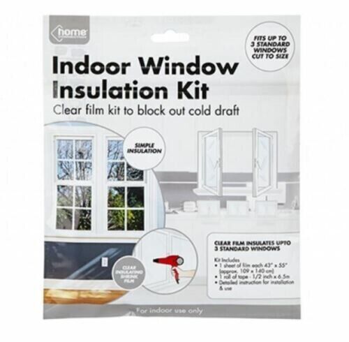 🔥WINDOW INSULATION FIT DOUBLE GLAZING SHRINK FILM DRAUGHT EXCLUDER CONDENSATION