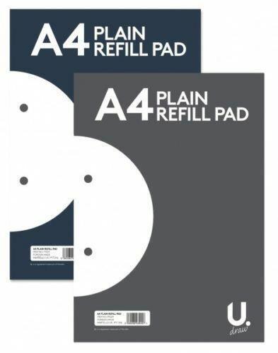 A4 REFILL PAD 160 PAGE RULED-PLAIN STUDENT SCHOOL OFFICE STATIONARY 54gsm PAPER