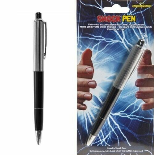 Electric Shock Pen Practical Joke Gag Prank Funny Trick Fun Toy Gift April Fool