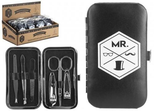 6pcs Manicure Set Nail Clipper Stainless Steel Grooming Pedicure kit Men