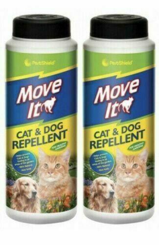 2 X PestShield Move It Cat & Dog Garden Repellent Non Toxic 100% Natural 240g