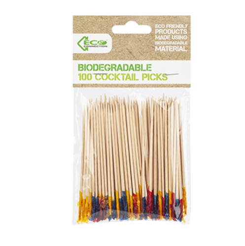 100x Bamboo Skewers For BBQ, Grill & Kebab Party Sticks