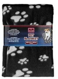 Soft Fleece Paw Print Pet Blanket Dog Puppy Car Cat Warm Bed Blankets XS-XL