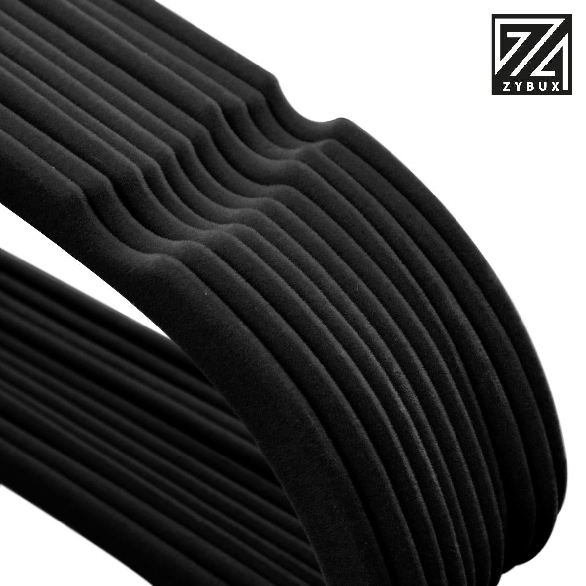 ZYBUX - 20 Pack Velvet Hangers - Black - ZYBUX