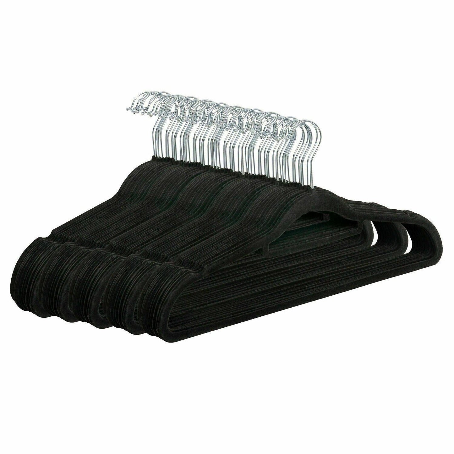 ZYBUX - 20 Pack Velvet Hangers - Black - ZYBUX