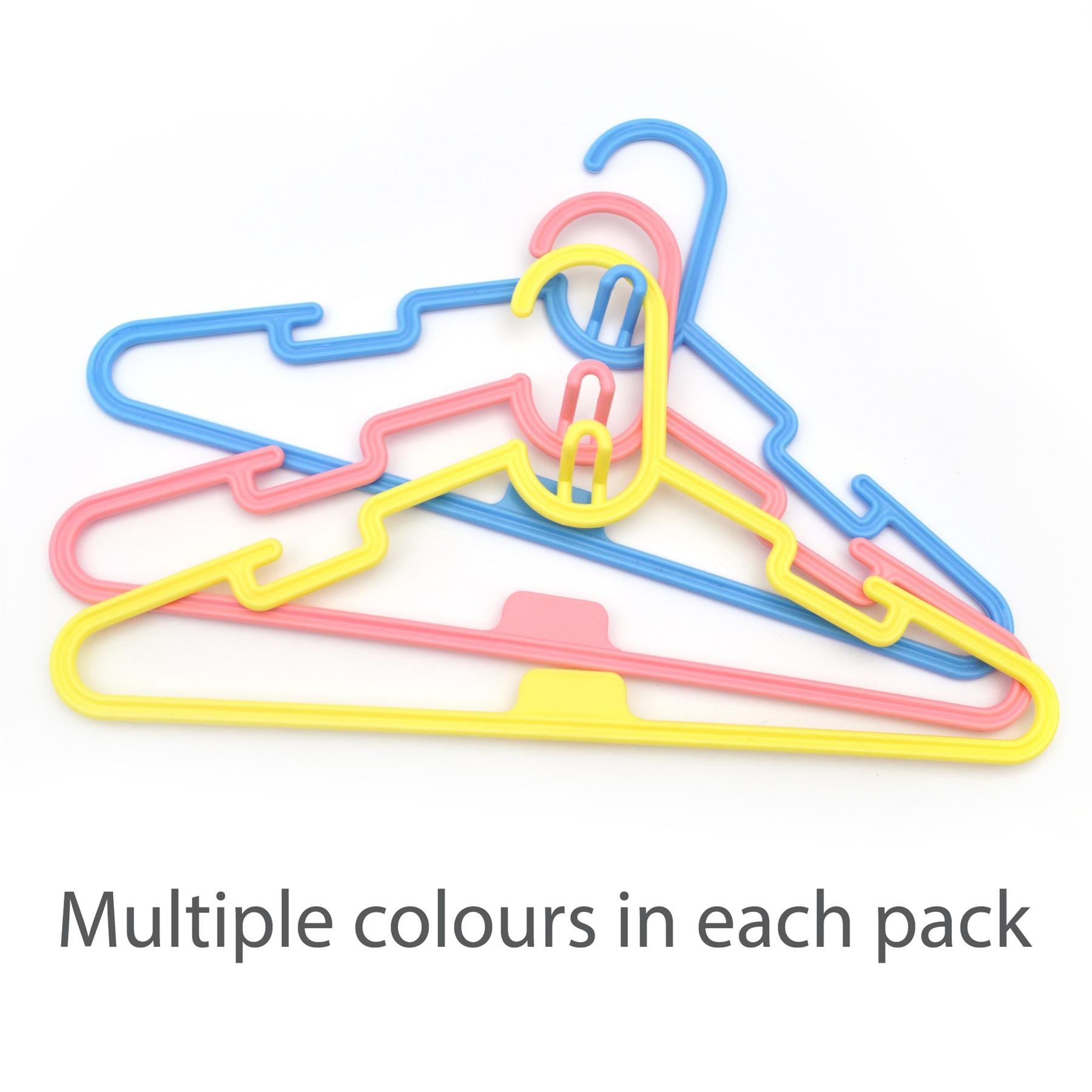 Pack of 40 - Baby Kids Children Plastic Hangers Coat Clothes Cloths With Stackable Hooks - ZYBUX