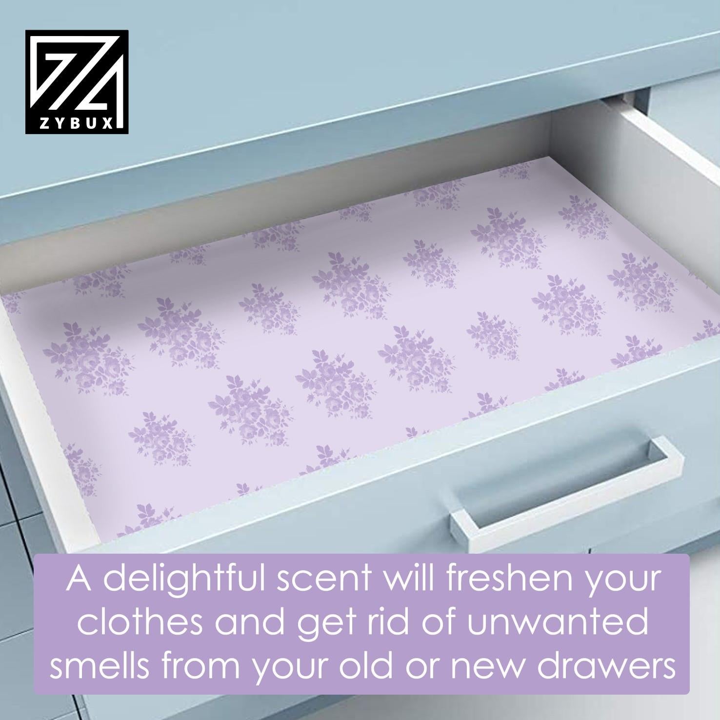 Scented Draw Liners 4 Pack Ocean Breeze, Jasmine, Wild Rose, Lavender 43x58cm - ZYBUX