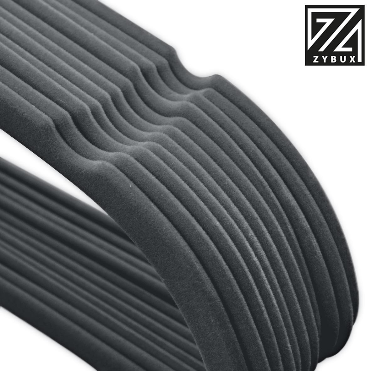 ZYBUX - 20 Pack Velvet Hangers - Grey - ZYBUX