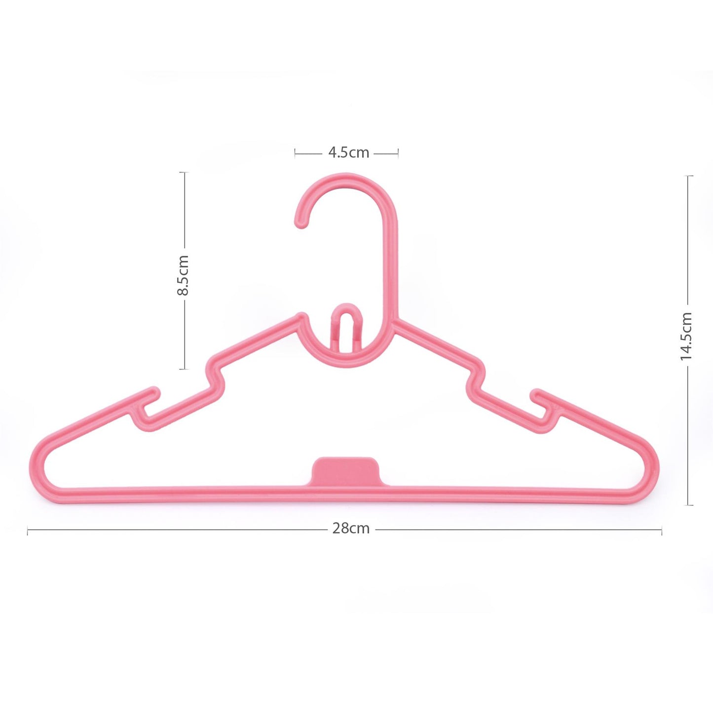 Pack of 40 - Baby Kids Children Plastic Hangers Coat Clothes Cloths With Stackable Hooks - ZYBUX