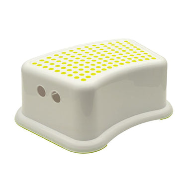 ZYBUX - Childs Foot Stool/Step with Anti-Slip white, green - ZYBUX