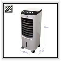 ZYBUX - 6L Air Cooler with 4 Operational Modes, 3 Fan Speeds - Remote Control. High Powered Air Cooler with Built in Timer & Automatic Oscillation - ZYBUX