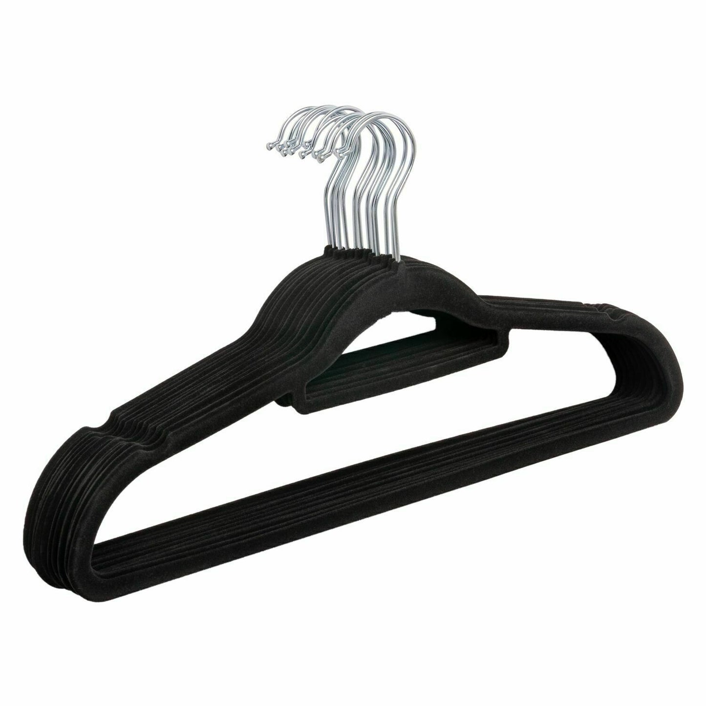 Coat Clothes Clothing Hangers Velvet Velour Non Slip Flocked Trouser Hangers NEW - ZYBUX