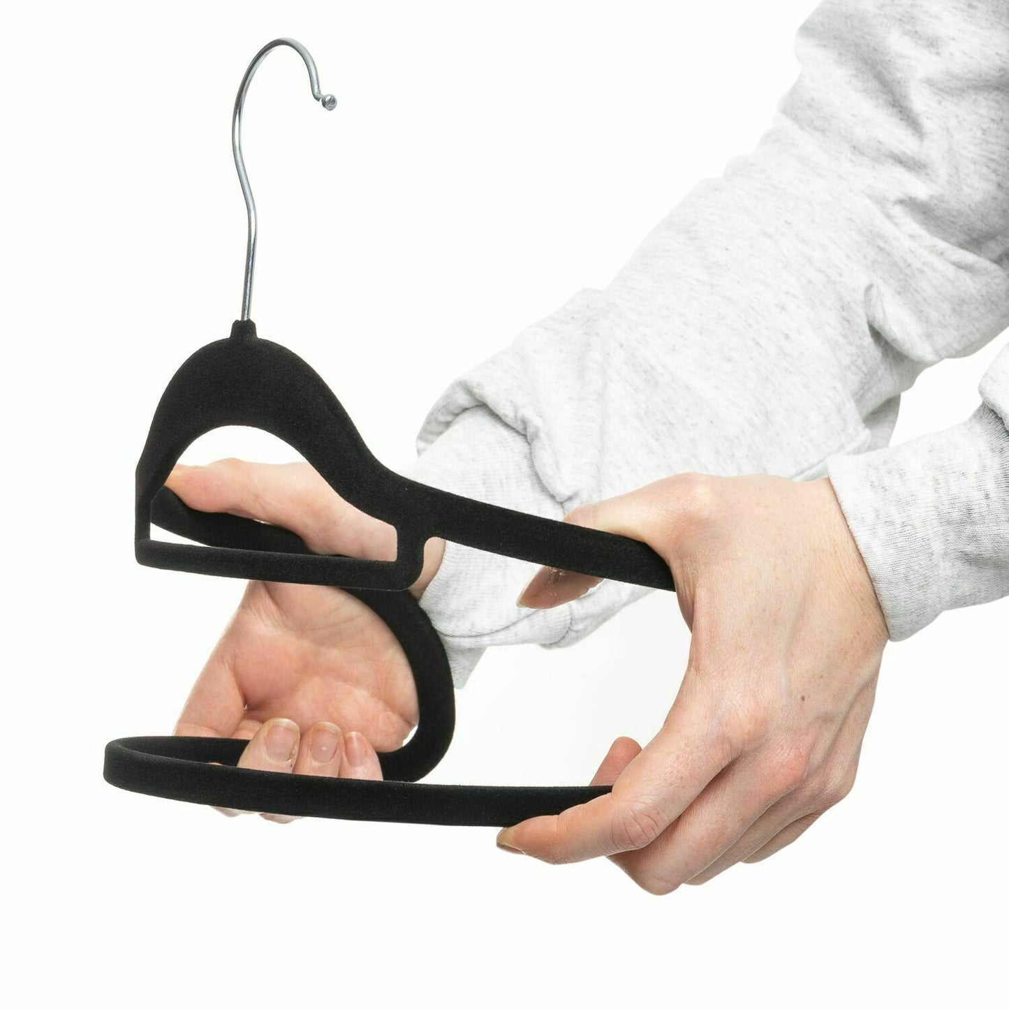 Coat Clothes Clothing Hangers Velvet Velour Non Slip Flocked Trouser Hangers NEW - ZYBUX