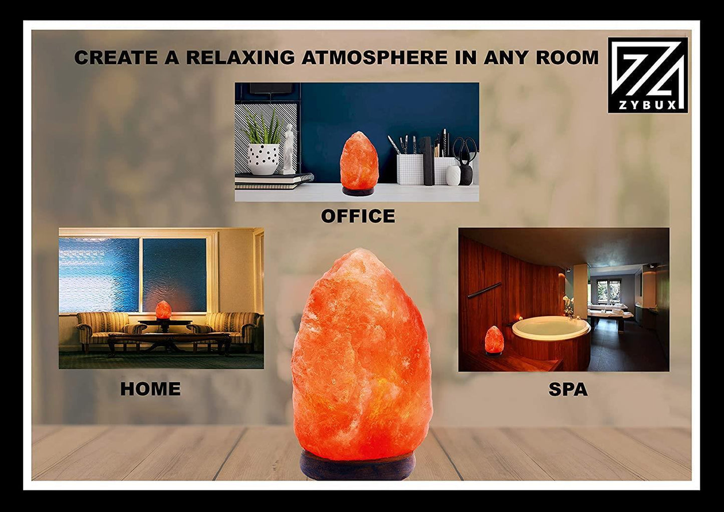 Genuine Himalayan Salt Lamp Rock Salt Bulb Lamps Crystal Pink Night Lantern Plug - ZYBUX