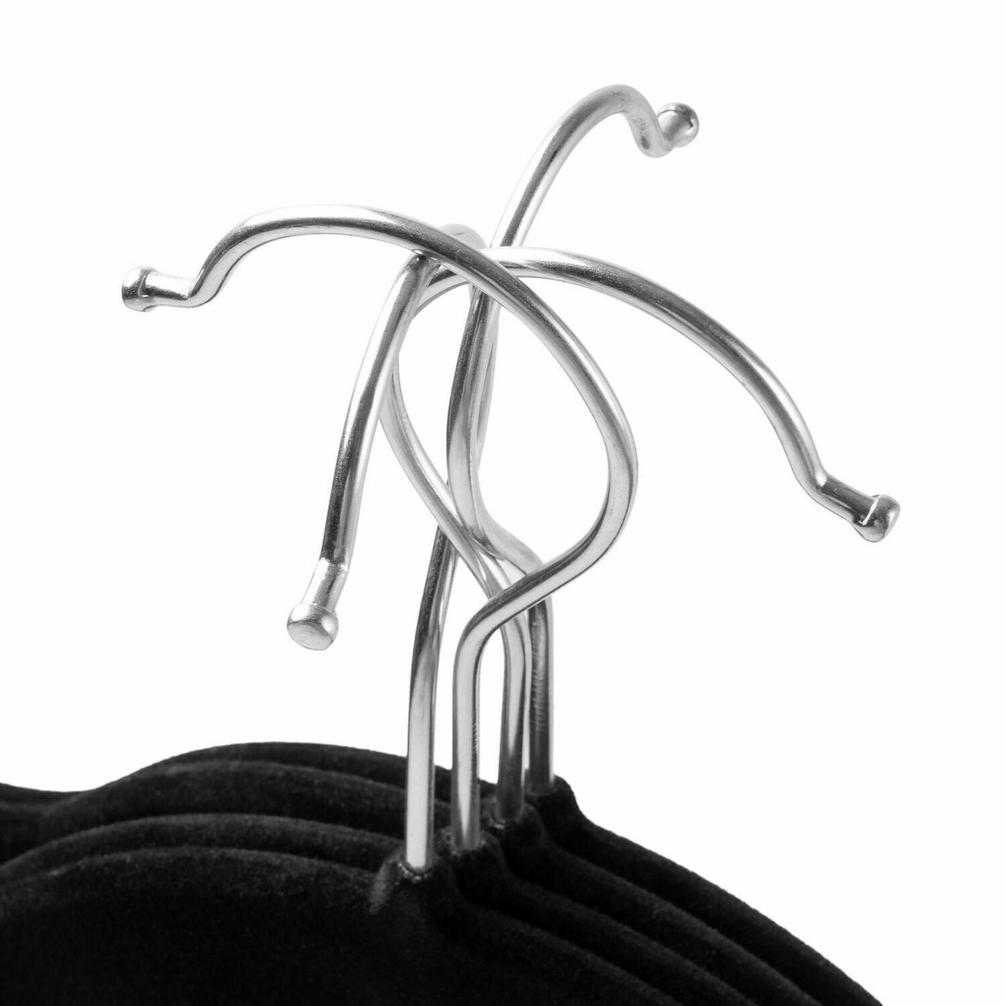 Coat Clothes Clothing Hangers Velvet Velour Non Slip Flocked Trouser Hangers NEW - ZYBUX