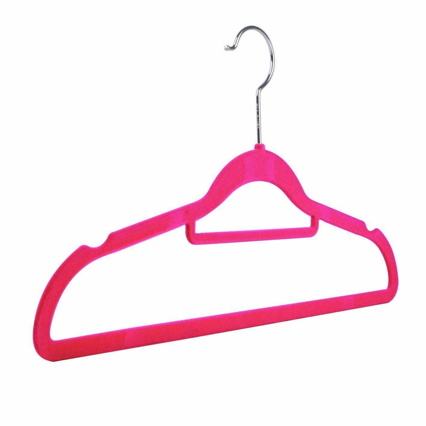 Coat Clothes Clothing Hangers Velvet Velour Non Slip Flocked Trouser Hangers NEW - ZYBUX