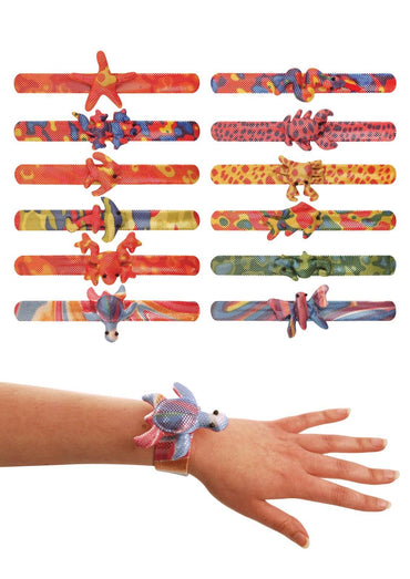 Animal Snap Bracelet Children Kids Loot Goody Party Bags Pinnata Fillers Toys - ZYBUX