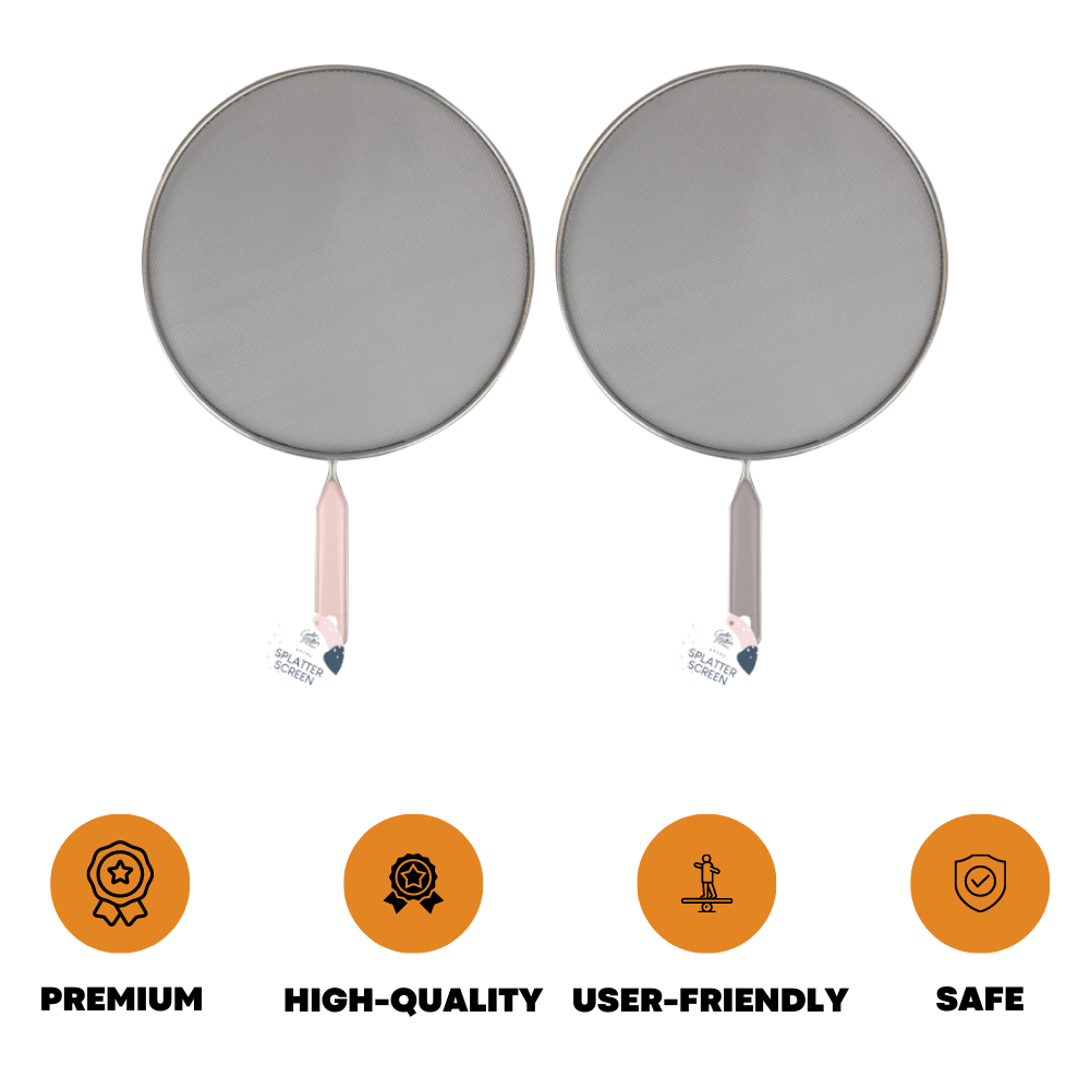 29cm Bulk Joblot Splatter Screen Guard Pan Mesh Grease Protection Round Cover - ZYBUX
