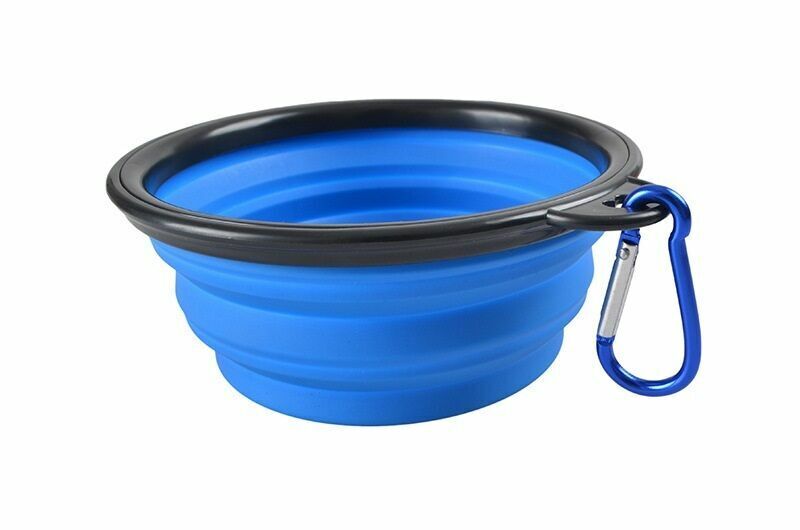 Pet Dog Cat Feeding Station Collapsible Silicone Bowls Dish Food Water Pet Bowl - ZYBUX