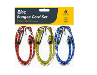 6 X Bungee Cords Set Tie Car Luggage Elasticated Hook Bike Straps Rope Load HOOK - ZYBUX