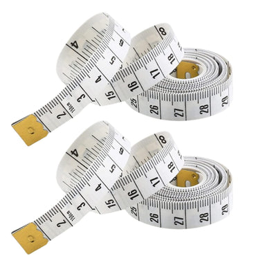 2 x Body Measuring Tape Fabric Dressmakers Tailor Sewing Seamstress Diet Ruler - ZYBUX