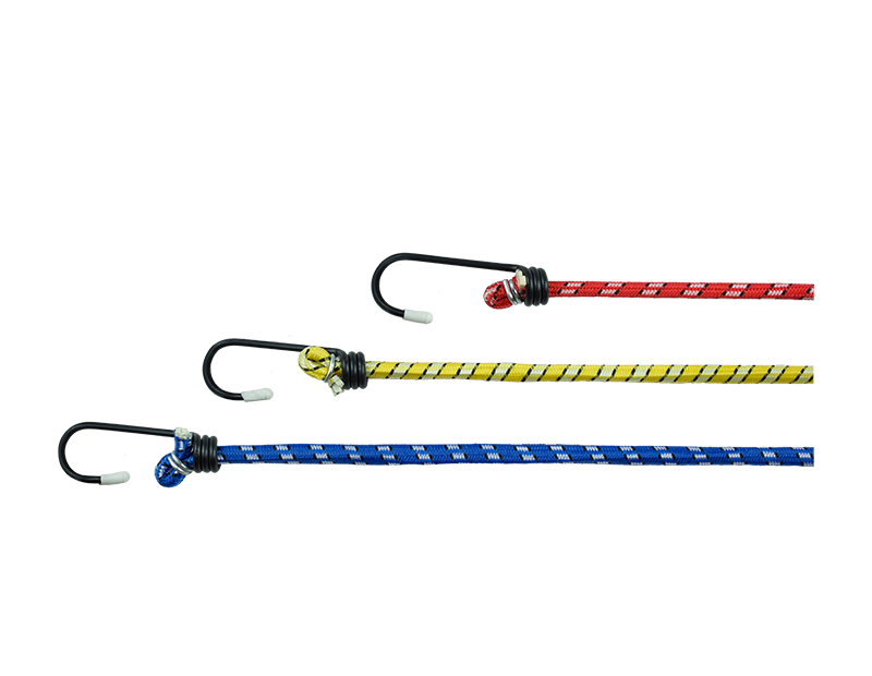 6 X Bungee Cords Set Tie Car Luggage Elasticated Hook Bike Straps Rope Load HOOK - ZYBUX