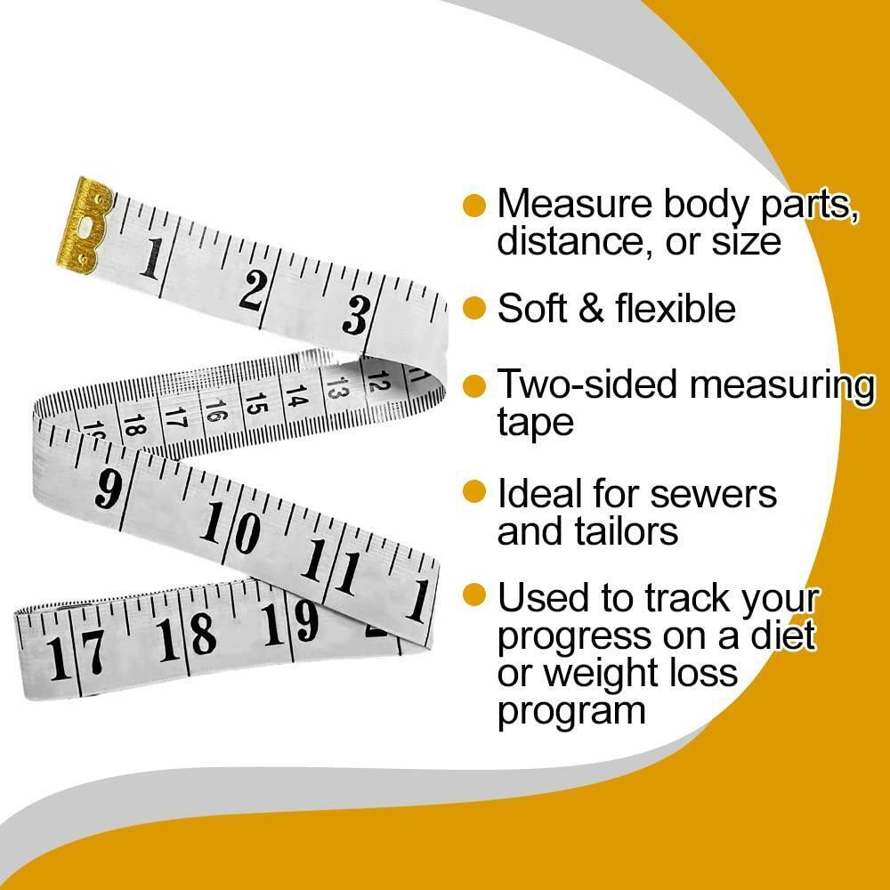 2 x Body Measuring Tape Fabric Dressmakers Tailor Sewing Seamstress Diet Ruler - ZYBUX