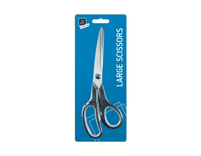 Large Multi Purpose Scissors Kitchen Household Office Stainless Steel Soft Grip - ZYBUX