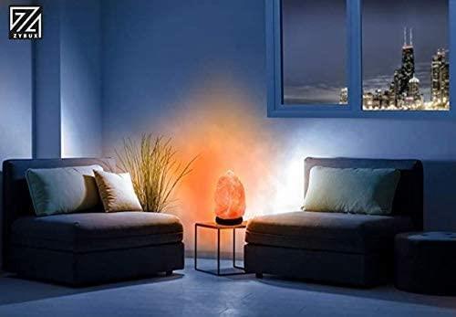 Genuine Himalayan Salt Lamp Rock Salt Bulb Lamps Crystal Pink Night Lantern Plug - ZYBUX