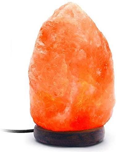 Genuine Himalayan Salt Lamp Rock Salt Bulb Lamps Crystal Pink Night Lantern Plug - ZYBUX