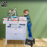 11" Medium Step Stool Folding Foldable Multi Purpose Heavy Duty Home Kitchen - ZYBUX